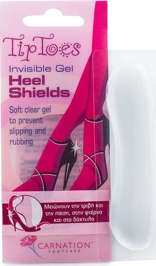 CARNATION Tip Toes Invisible Gel Heel Shields, transparent gel…
