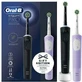 ORAL-B Vitality Pro Duo Pack Brosse à dents électrique Noir et Lac 2 pièces