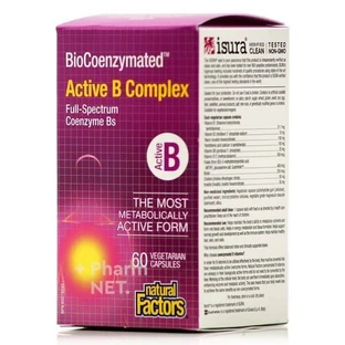 NATUURLIJKE FEITEN BioCoenzymated Actief B-complex Vitaminen B In Actieve Vorm 60 Capsules