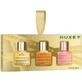 NUXE Xmas Huile Prodigieuse Promo Met Droge Hydraterende Oliën Voor Gezicht, Lichaam & Haar Prodigieuse 10ml, Prodigieuse Florale 10ml & Prodigieuse Shimmering 10ml