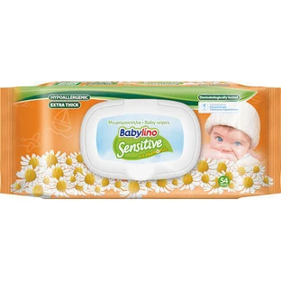 BABYLINO Baby Wipes Sensitive With Chamomile 54 Pieces