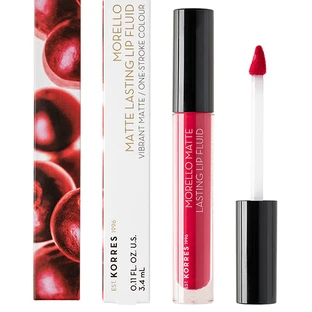 KORRES Fluido Labial Morello Mate Duradero nº27 Sorbete de Arándanos 3,4ml