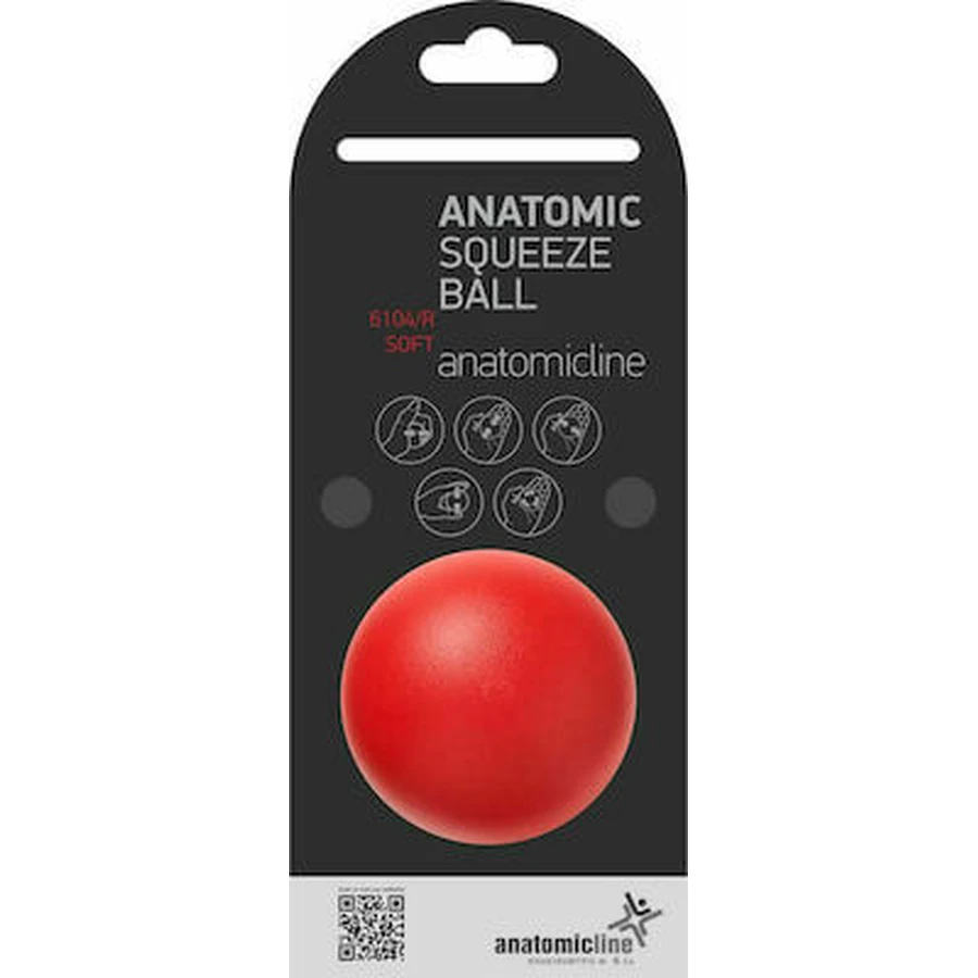ANATOMIC LINE Hand Exercise Ball Red Squeeze Ball Soft