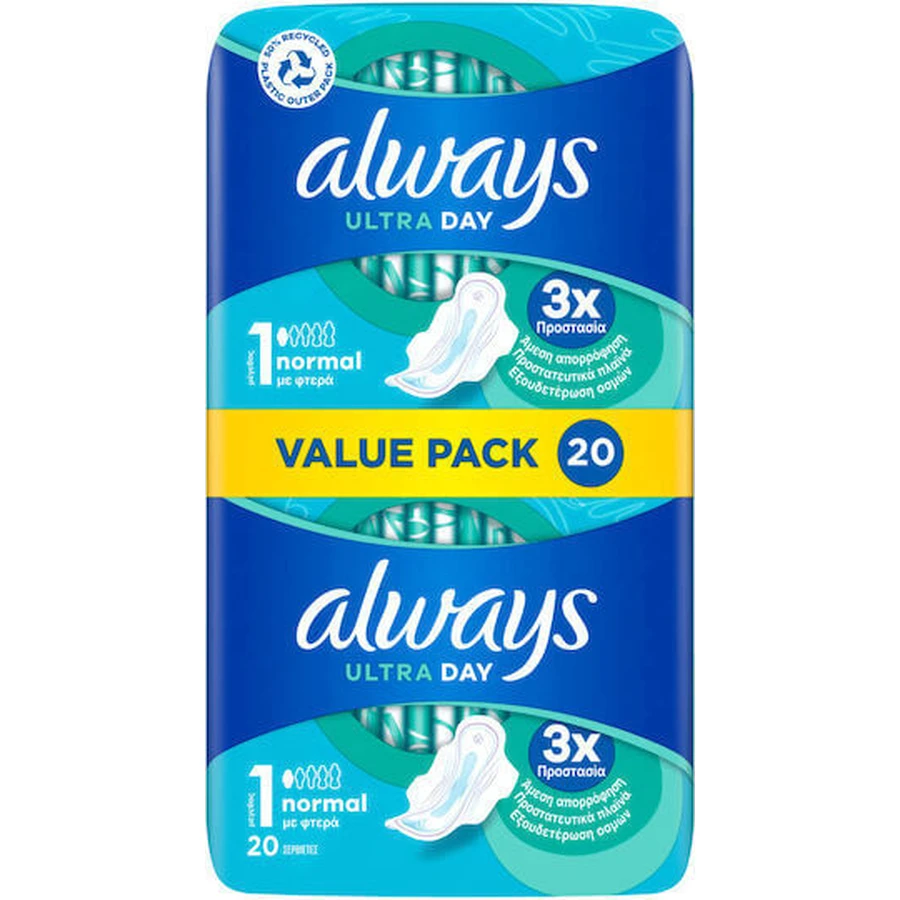 ALWAYS Ultra Normal Pads met Vleugels Maat 1, 20 stuks