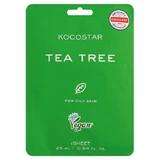 KOCOSTAR Tea Tree Sheet Mask Toning Face Mask For Oily Skin 25ml