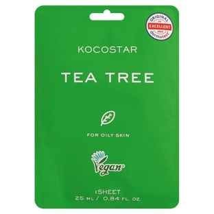 KOCOSTAR Teebaum Blatt Maske Toning Gesichtsmaske für fettige Haut 25ml