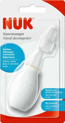 NUK Aspirator Nose Nasal Decongestor with Replacement Mouthpiece
