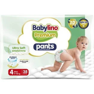 BABYLINO Broek Premium Zacht Nr 4 Voor 7-13Kg 38 Stuks