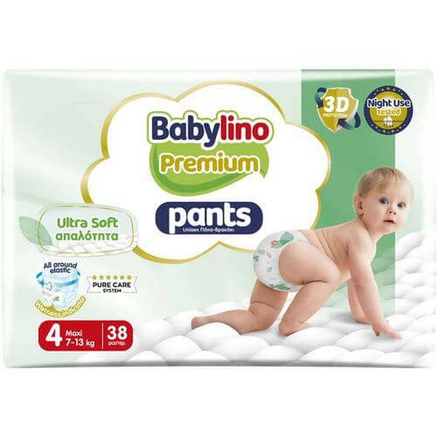 BABYLINO Broek Premium Zacht Nr 4 Voor 7-13Kg 38 Stuks