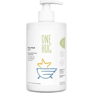 ONE HUG Baby Wash 2 in 1 - Cleansing Gel for Sensitive Baby Skin & Hair 500ml