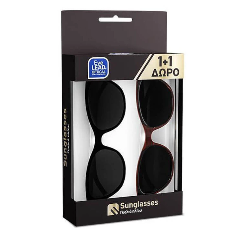 EYELEAD Vrouwenzonnebril Met Veelkleurige Rode Bril 2 Stuks (L670+L669)