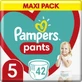 PAMPERS Baby Pants Pants No.5 12-17Kgr 42 Pieces Maxi Pack