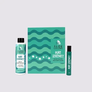 ALOE COLORS Pure Serenity Geschenkset mit Parfüm 10ml & Körperlotion 150ml