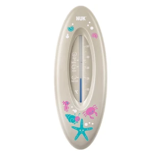 NUK OCEAN Badethermometer (Temperaturbereich: 0-50 Grad Celsius) in verschiedenen Farben - grau