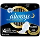 ALWAYS Ultra Secure Night 4 InstantDry Hochsaugfähige Binden mit Flügeln, 6 Stück