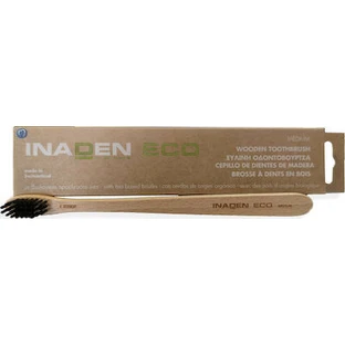 INADEN Eco Holzzahnbürste Medium Medium Medium Holzzahnbürste mit Bio-Fasern