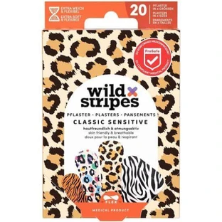 AMBITAS Wild Stripes Kids Sensitive Animals Aufkleber Bunte Aufkleber in 4 Größen 20 Stück