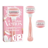 GILLETTE Venus Comfortglide Lichaamskrabber 1 Stuk Met Vervangingshoofden 3 Bladen & Smeerlint Spa Breeze 2 Stuks