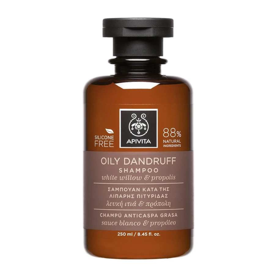 APIVITA Shampoo Against Oily Dandruff With White Willow & Propolis 250ml