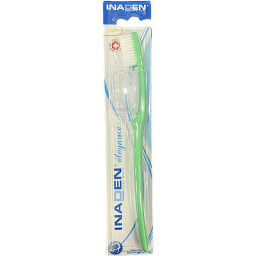 INADEN Elegance Soft Zahnbürste für die Tiefenreinigung in verschiedenen Farben - Grün