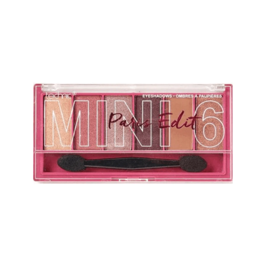 TECHNIC Eyeshadow Pressed Pigment Palette in 6 shades Paris Edit