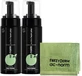 FREZYDERM AC Norm Active Foam Plus Espuma Limpiadora Facial Para Pieles Acneicas 2x150ml GRATIS Toalla Facial Antibacteriana Verde