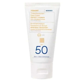 KORRES Joghurt Getönte Sonnenschutz-Gesichtscreme Schützen & Hydratisieren Sonnenschutz-Gesichtscreme mit Farbe SPF50 50ml