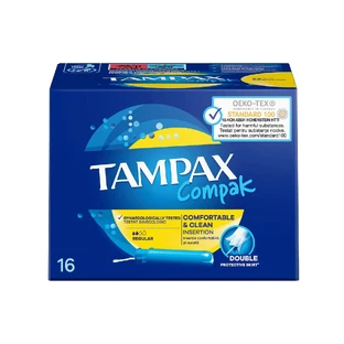 TAMPAX Compak Regular Tampons Met Applicator Voor Regelmatig Vloeien 16 stuks