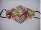 MASKA Fabric Striped Pink with Gold
