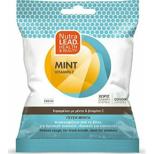 PHARMALEAD Caramelos de Menta y Vitamina C para Aliviar la Tos y la Garganta Aliento Fresco Ideal para Fumadores Sabor Menta 40gr