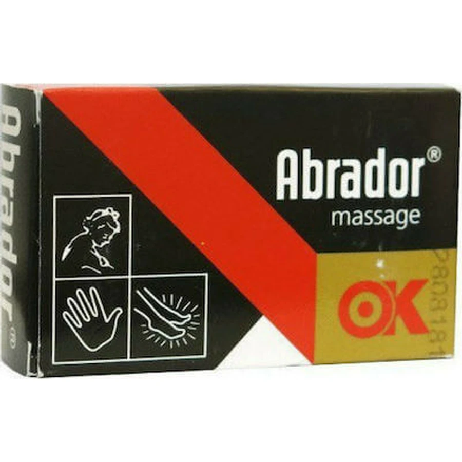 ABRADOR Massage-Seife für Peeling, Reinigung und Anregung der Mikrozirkulation 100gr
