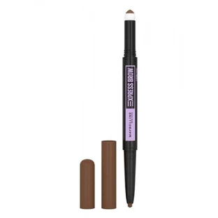 MAYBELLINE Express Brow Satin Duo Pencil, Lápiz de Cejas Marrón Medio 02