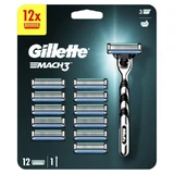 GILLETTE Mach 3 Herenscheerapparaat & 12 Reservehoofden