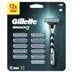 GILLETTE Mach 3 Máquina de afeitar para hombres y 12 cabezales de repuesto