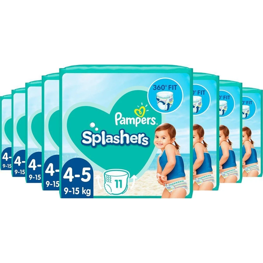 PAMPERS Splashers Diaper Swimwear No 4-5 For 9-15kg 88 Pieces Box