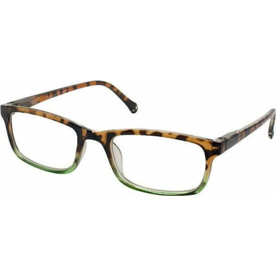 EYELEAD E165 Presbyopie Brille Tartaruga Grün Granulat 1.00
