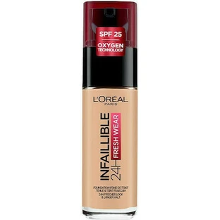 LOREAL Infaillible Foundation 32H Fresh Wear Base de Maquillaje Facial con Textura Ligera para una Cobertura Total Duradera 32 Horas 120 Golden Vanilla
