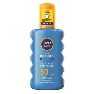 Spray solar SPF 50 Protect &amp; Bronze, 200 ml, Nivea Sun