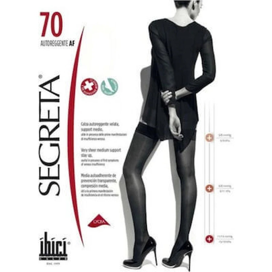 Pantalones SEGRETA Rizomere 70 DEN Nero