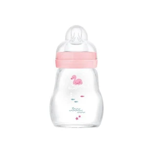 MAM Biberón de vidrio Feel Good con tetina de silicona Para 0+ meses 170ml