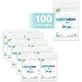 WATERWIPES On The Go Wet Wipes 100% Plastic Free with 99,9% Water (10 Packs of 10 pieces)