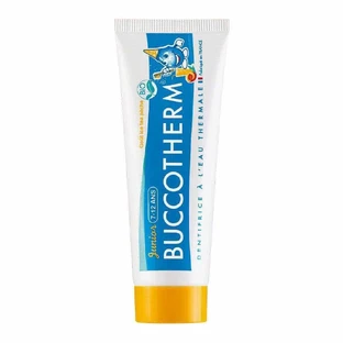 BUCCOTHERM Junior Dentifrice 1450 ppm pour 7-12 ans avec arôme de thé glacé à la pêche 50ml