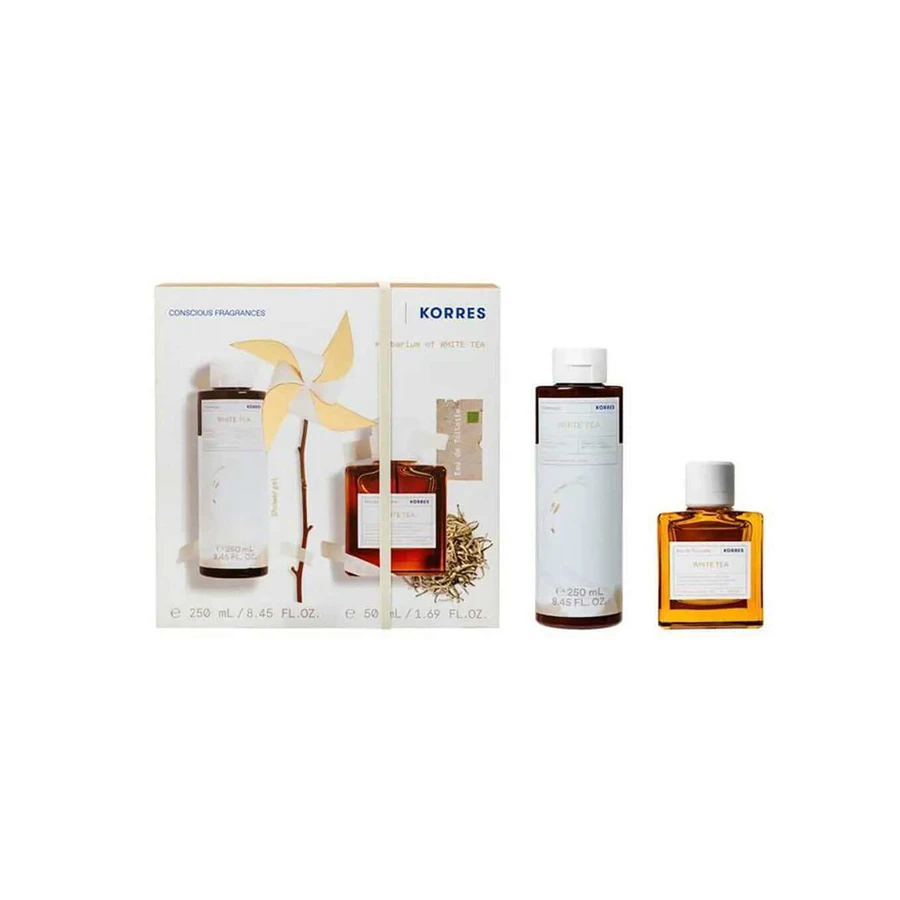 KORRES XMAS PROMO PACK Weißer Tee Eau De Toilette 50ml & Duschgel 250ml