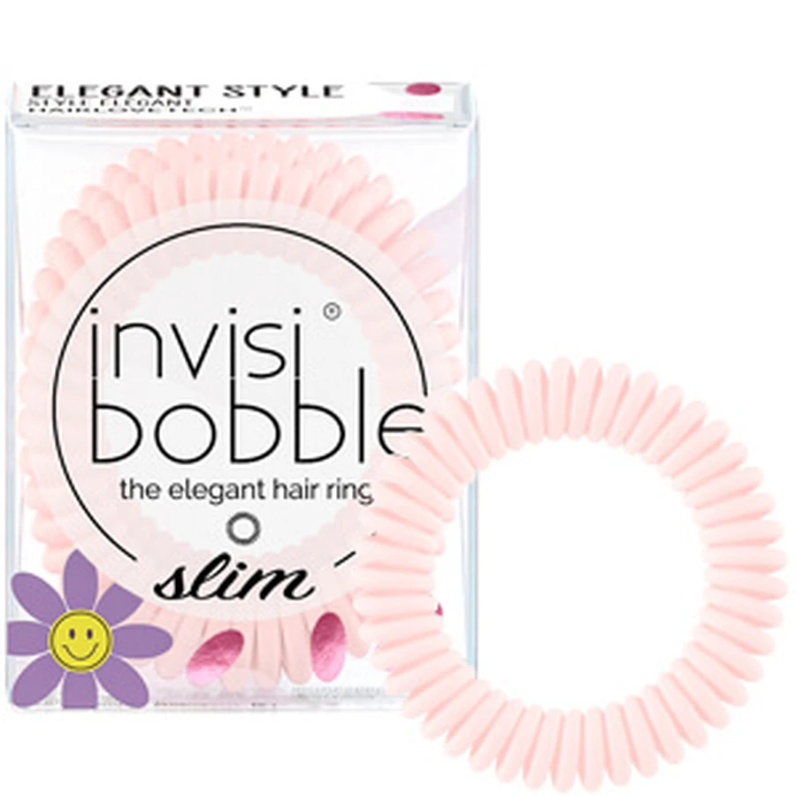 Invisibobble Slim Retro Dreamin' Collection Cuter Than You Roze haarlintjes die het haar niet breken x3 stuks