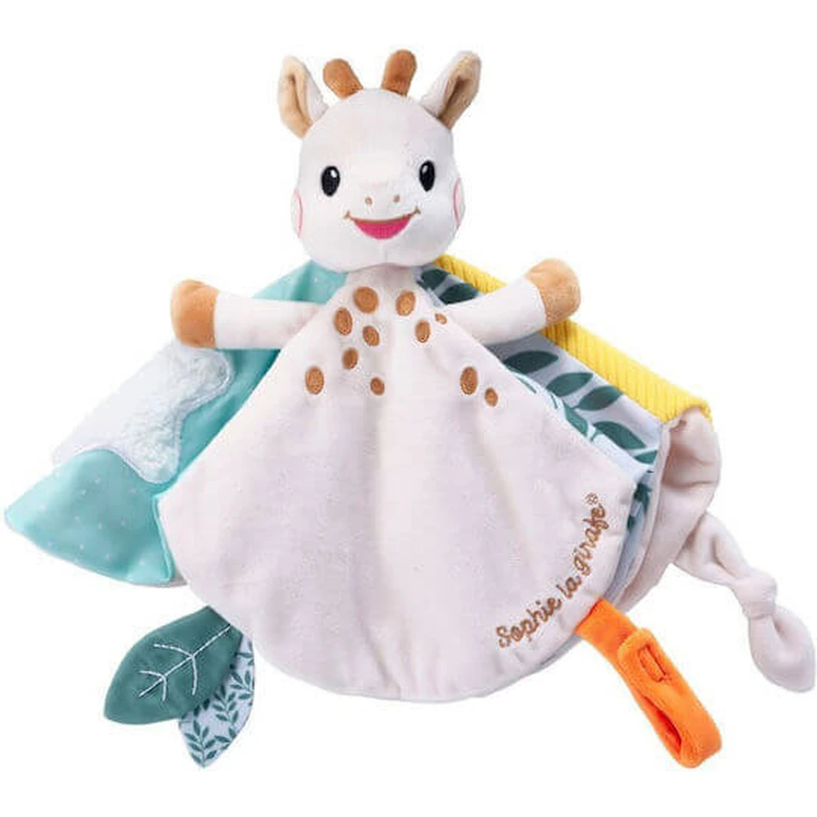SOPHIE LA GIRAFE Sophie Giraffe Giraffe Doodle - Pânză confortabilă cu diferite texturi și poziții pentru cuvertură