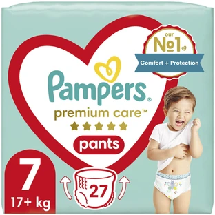 PAMPERS Premium Broek No7 17+kg 27 Stuks