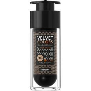 FREZYDERM Velvet Colors High Cover SPF50+ Base de maquillaje mate resistente al agua con protección solar 30ml
