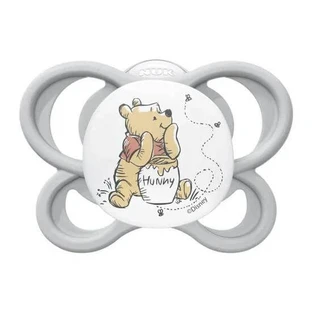 NUK Silikon Perfect Match Air Disney Winnie Silikon Schnuller für 0-6 Monate Grau