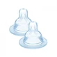 MAM Small Flow Silicone Nipple for Bottle Size 1 0m+ x2
