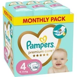 PAMPERS Premium Care Monatspackung Nr. 4 Windeln mit Aufkleber (9-14 kg) 174 Stück